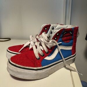 VANS SK8-HI ZIP KIDS-(MARVEL) SPIDER-MAN - Kids 12.5-Great Condition/No …